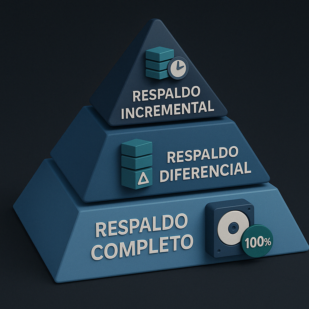 Estrategia de respaldo multinivel - Modo oscuro